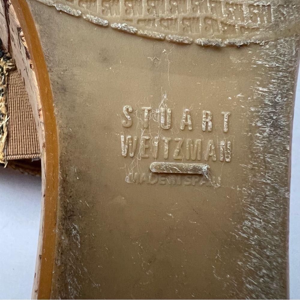 Stuart Weitzman Animal Print Cork Platform Sandal… - image 8